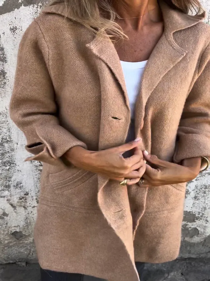 Amore | Casual Long Coat with Lapels