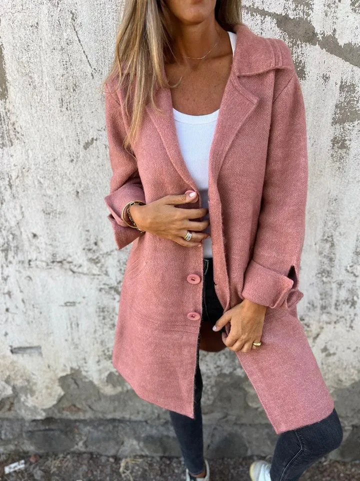 Amore | Casual Long Coat with Lapels