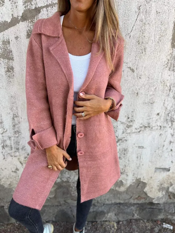 Amore | Casual Long Coat with Lapels