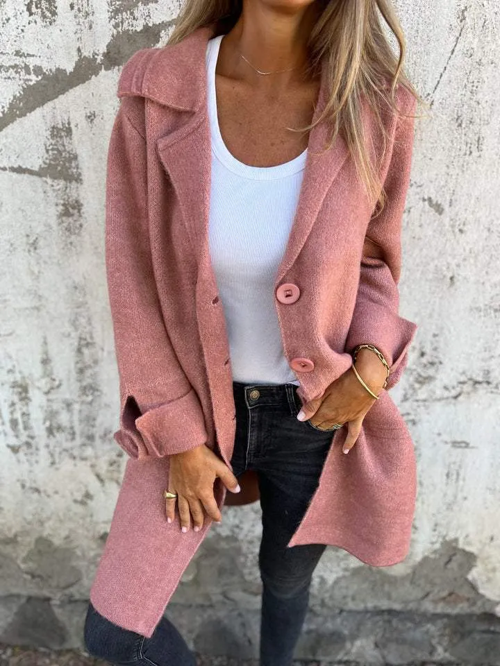 Amore | Casual Long Coat with Lapels