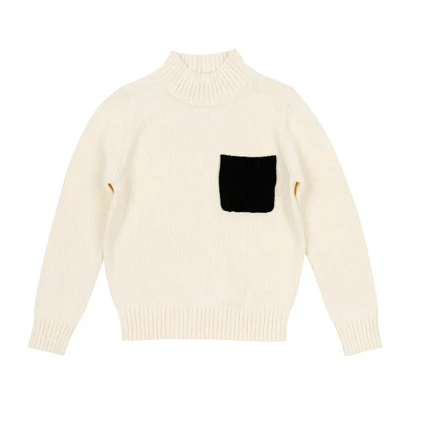 Butter Ribbed Pocket Turtleneck by Motu