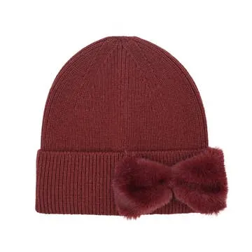 C.C. Faux Fur Ribbon Beanie Collection