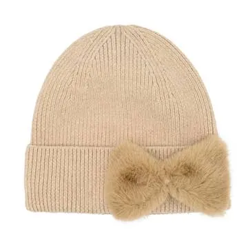 C.C. Faux Fur Ribbon Beanie Collection