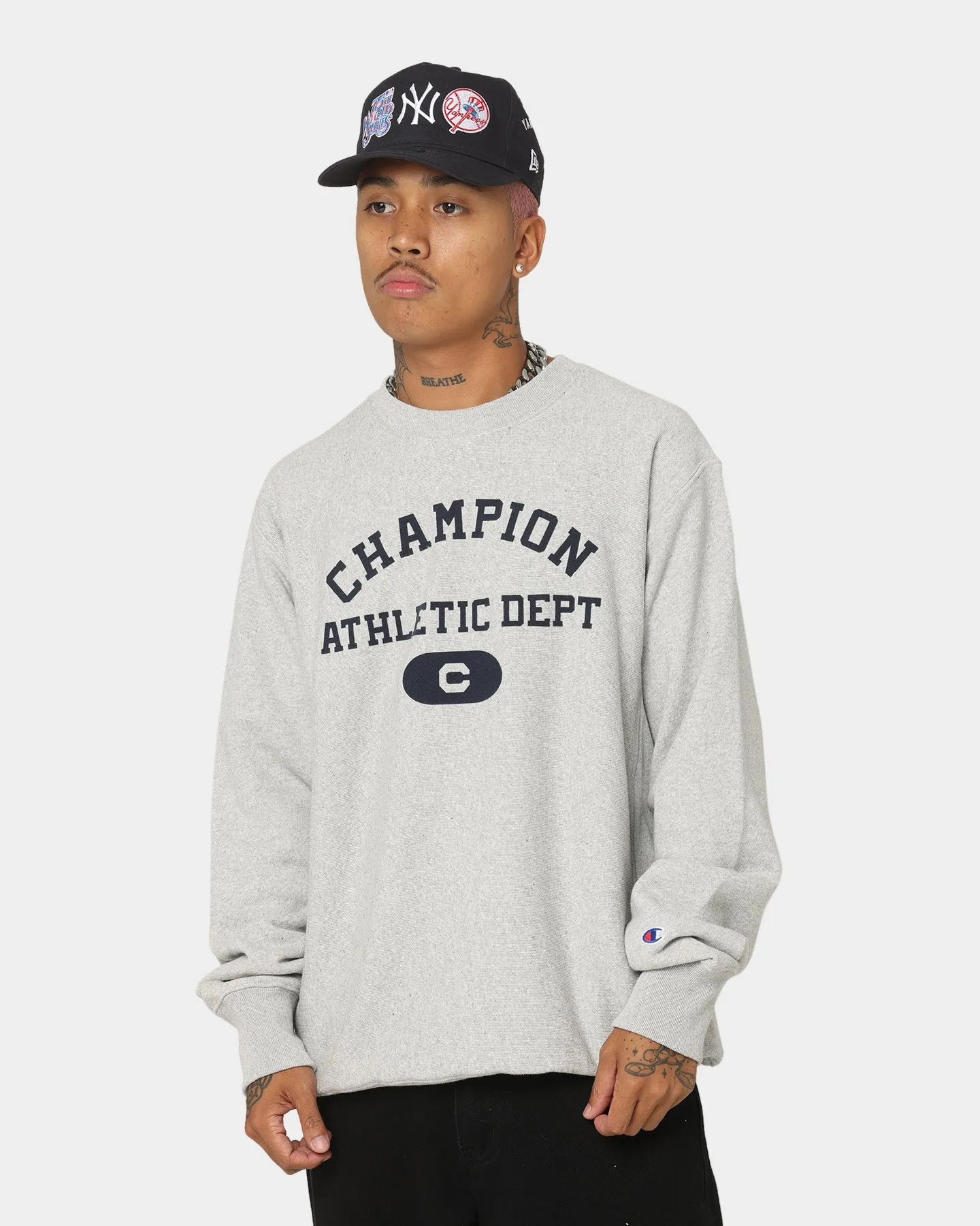 Champion Rebound Archive Crew Oxford Heather