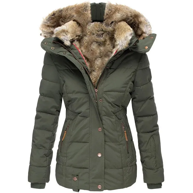 Fur-Lined Hooded Parka