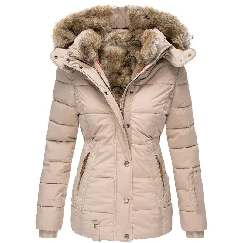 Fur-Lined Hooded Parka