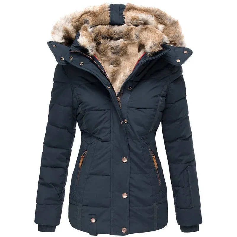 Fur-Lined Hooded Parka