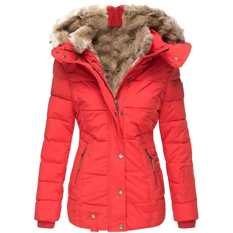 Fur-Lined Hooded Parka