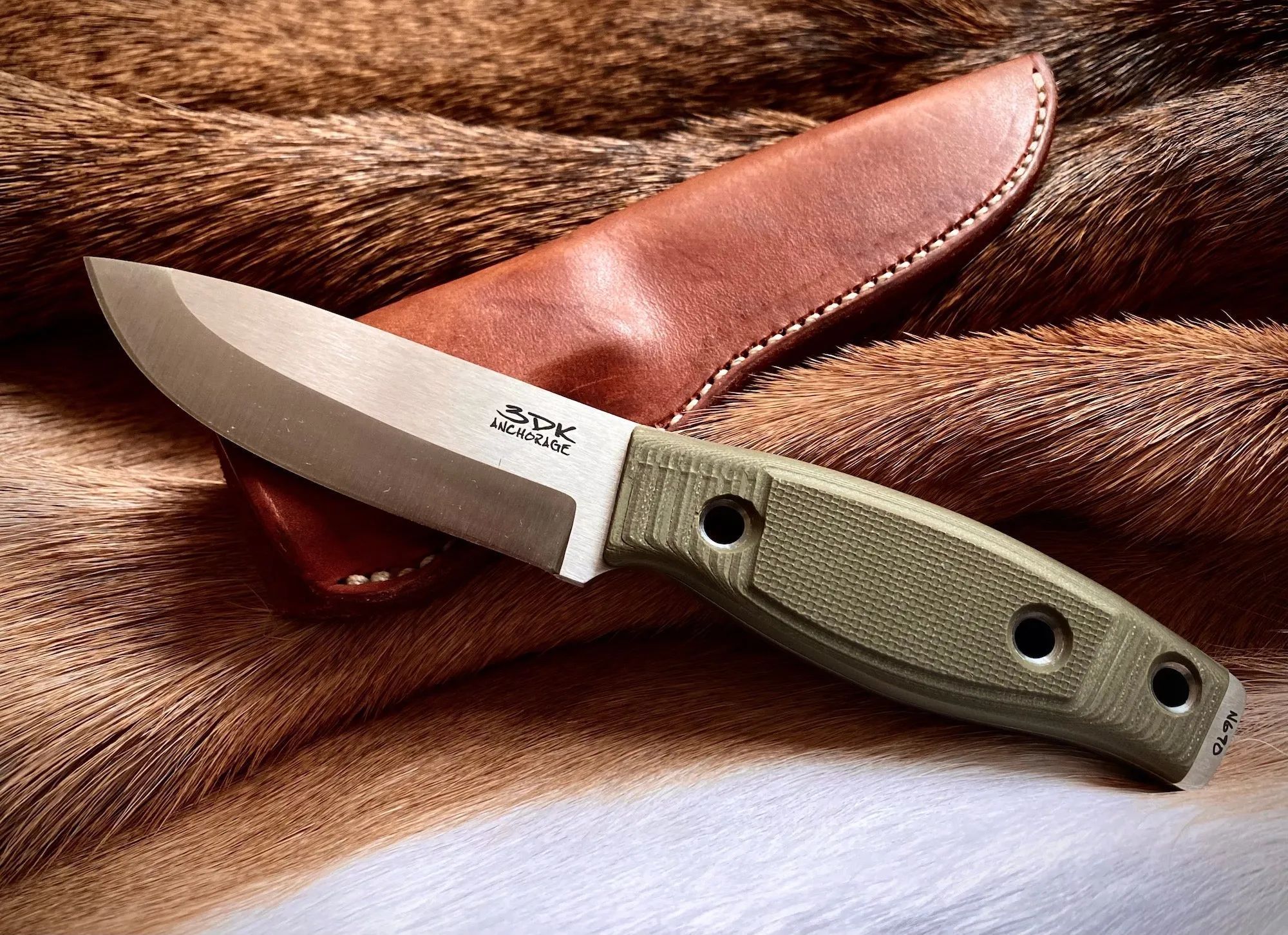 Gray Bearded Green Beret GB2 Jaeger Puukko - Full Tang Hunting and Bushcraft Knife