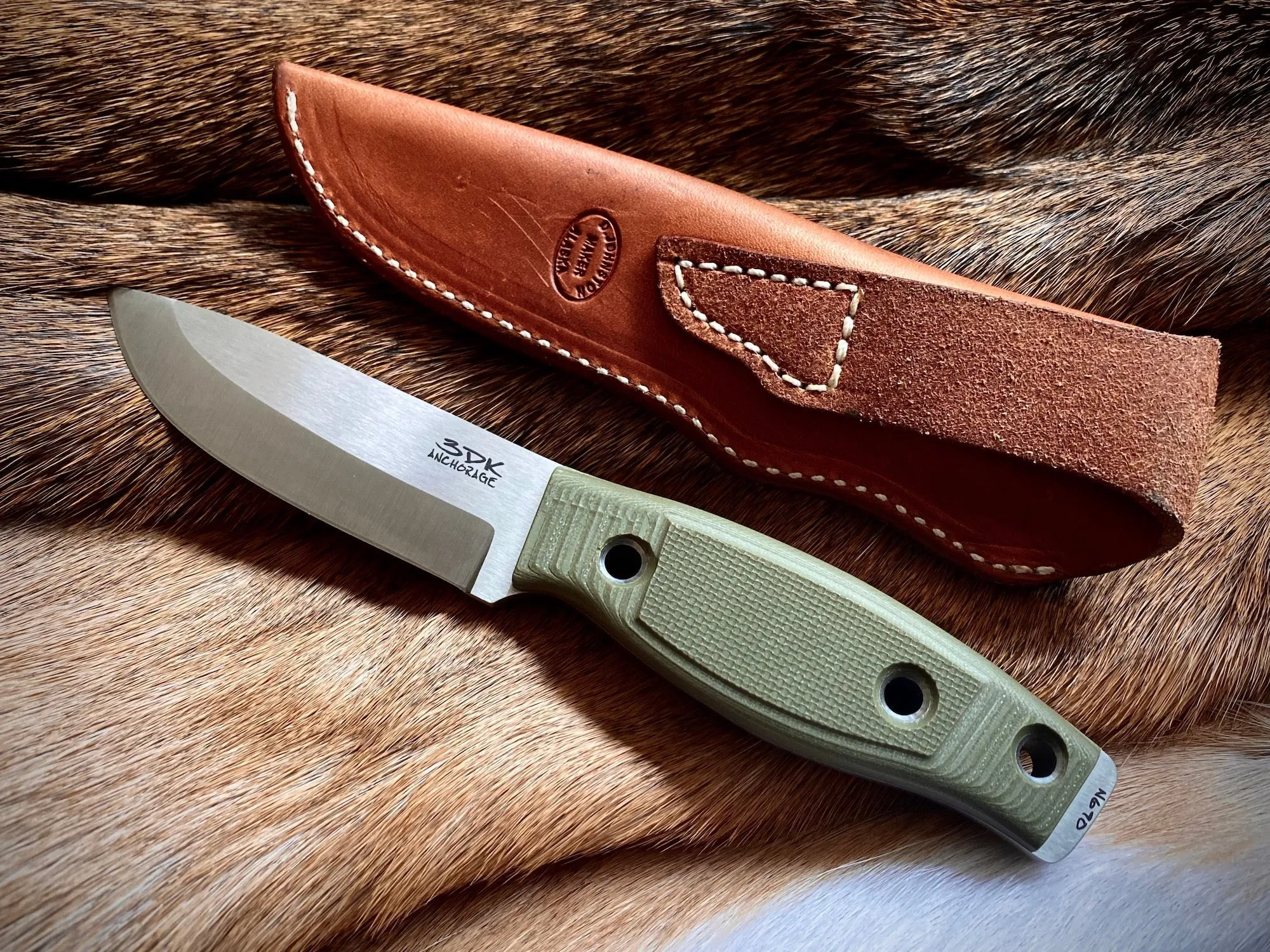 Gray Bearded Green Beret GB2 Jaeger Puukko - Full Tang Hunting and Bushcraft Knife