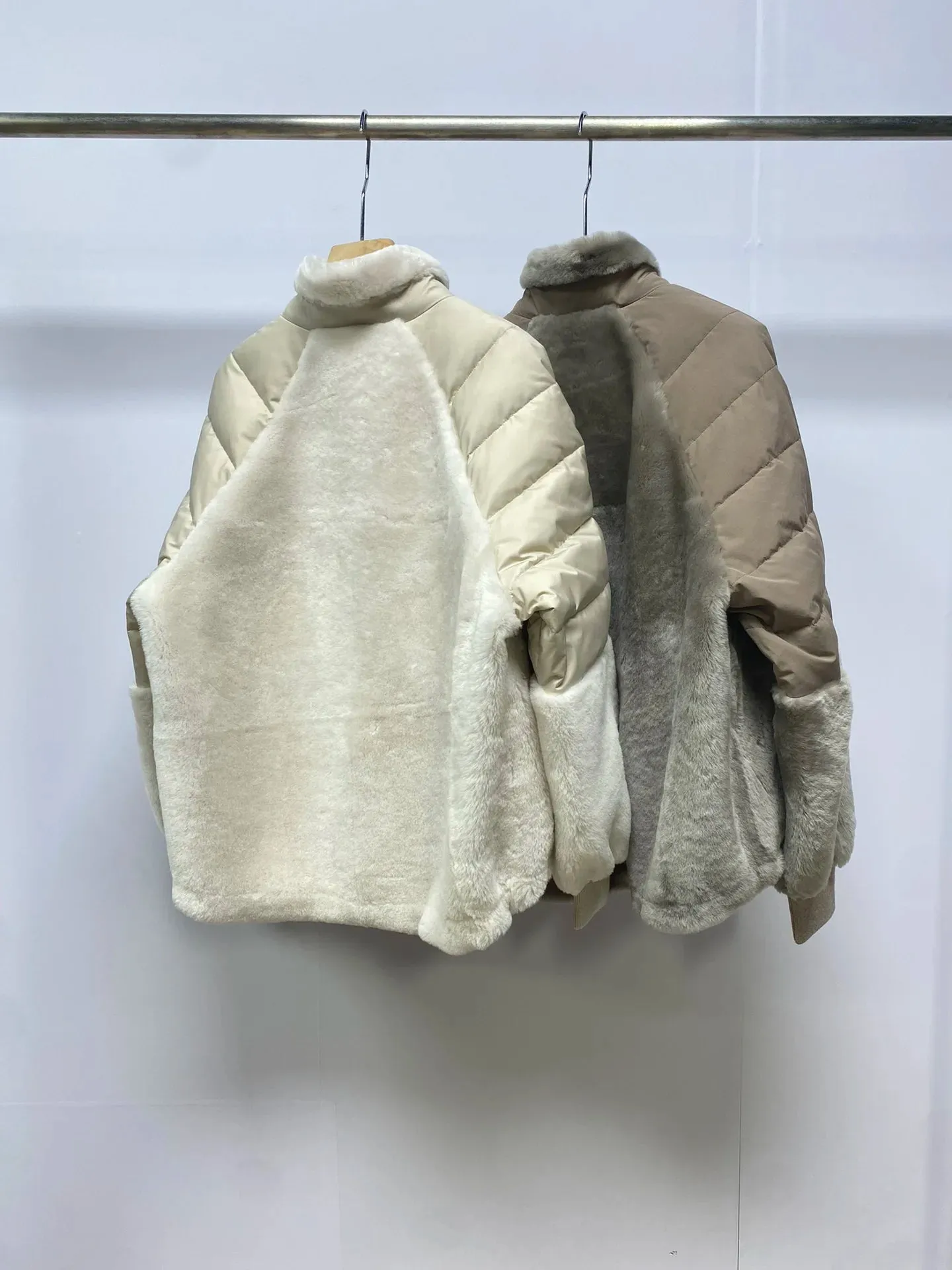 High-Fashion Cashmere Goose Down Jacket