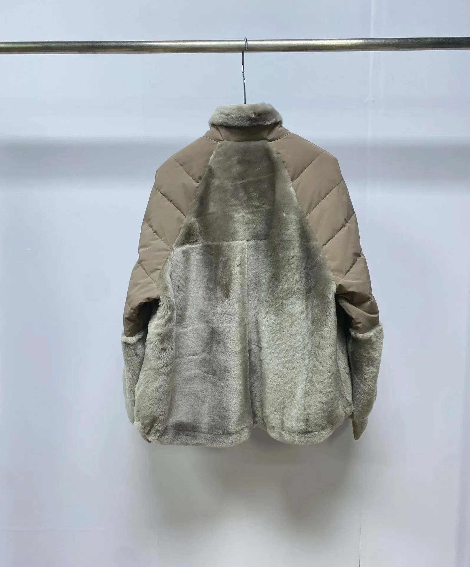 High-Fashion Cashmere Goose Down Jacket