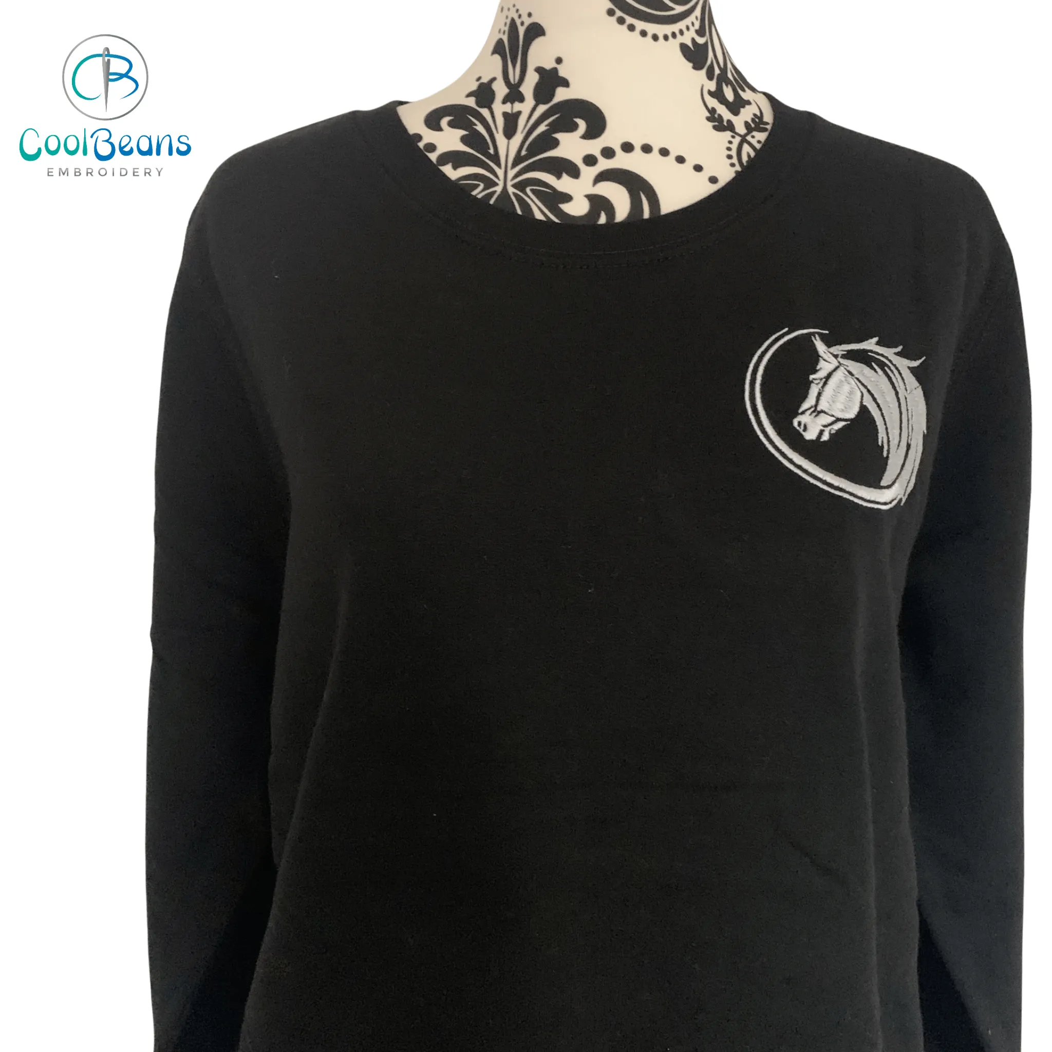 Horse Embroidered Personalised Sweatshirt