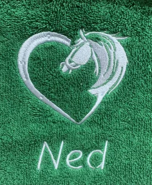 Horse Heart Embroidered Personalised Sweatshirt