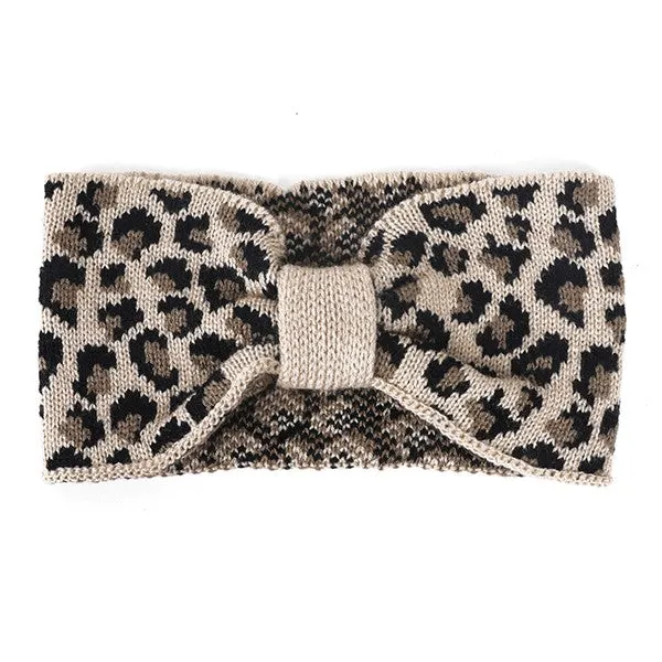 LEOPARD PRINT WINTER HEAD BAND