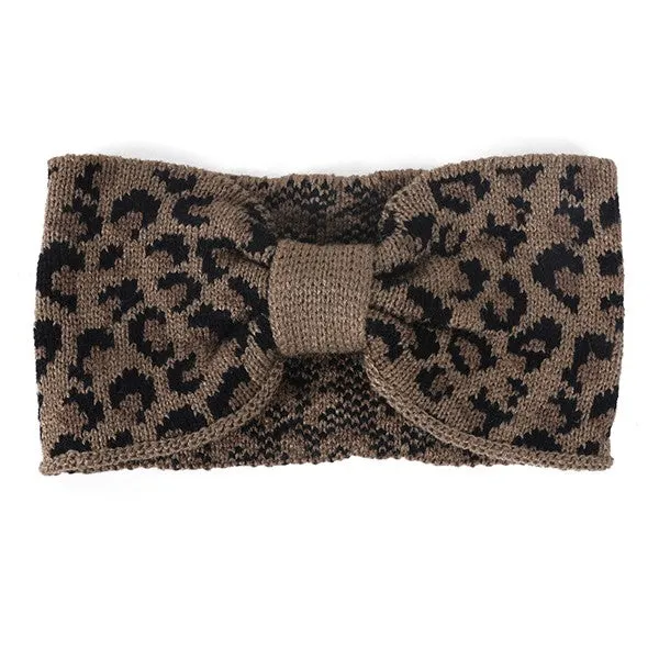 LEOPARD PRINT WINTER HEAD BAND