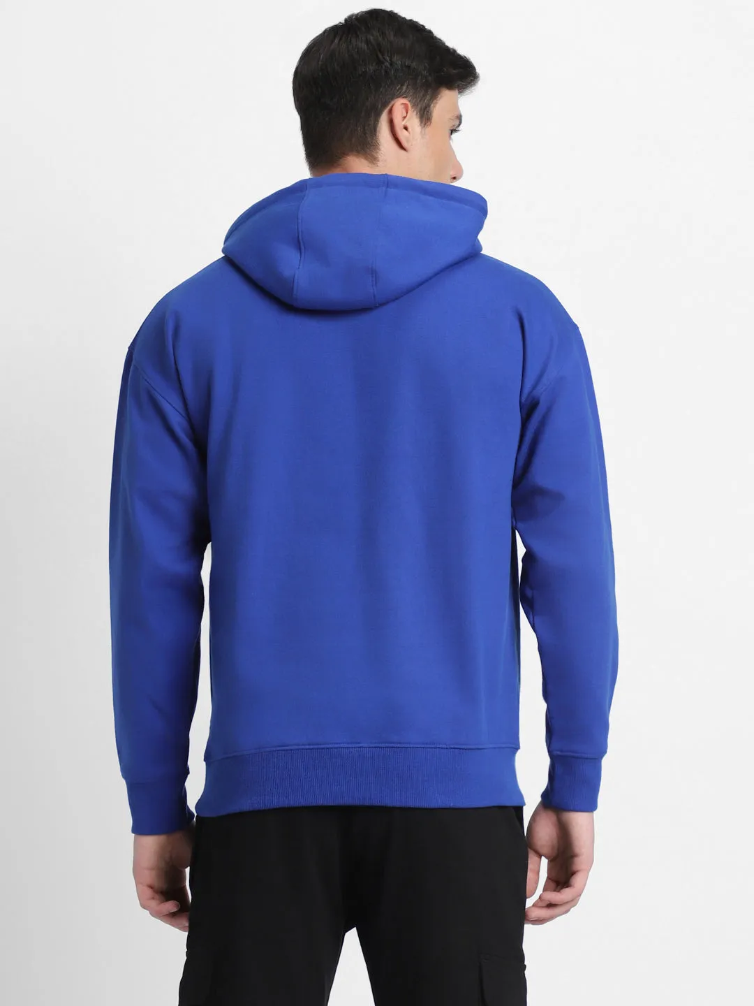 Men's Blue Hooded Sweatshirt