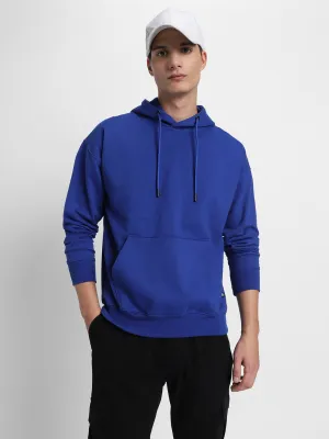 Men's Blue Hooded Sweatshirt