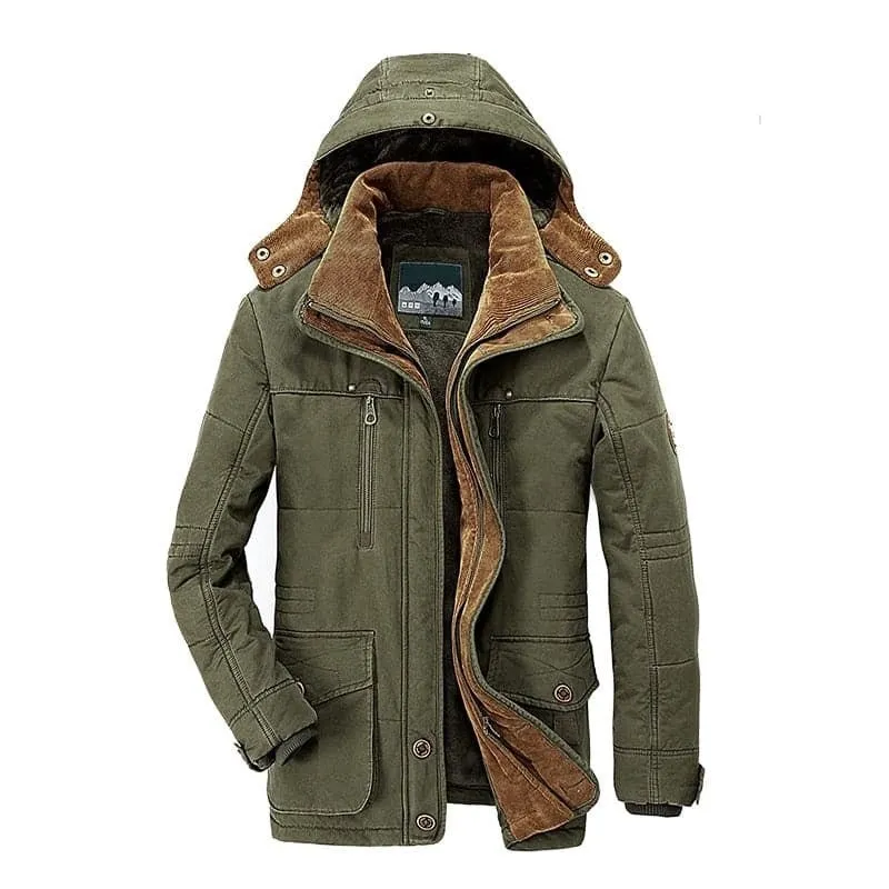 Mens Coat Winter Jacket Warm with Fur Lining | Perfect for Winter