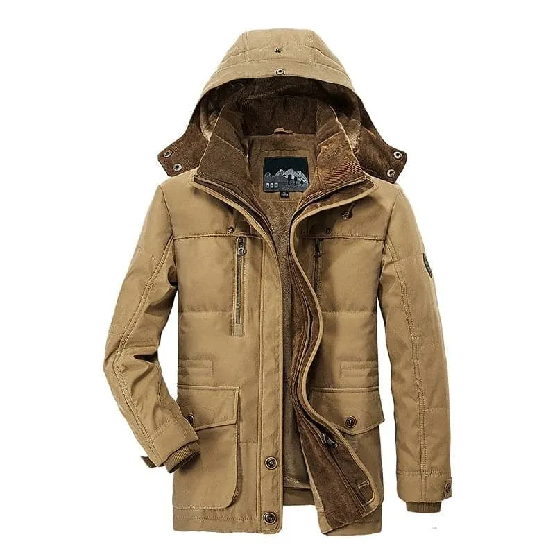 Mens Coat Winter Jacket Warm with Fur Lining | Perfect for Winter