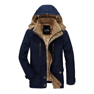 Mens Coat Winter Jacket Warm with Fur Lining | Perfect for Winter