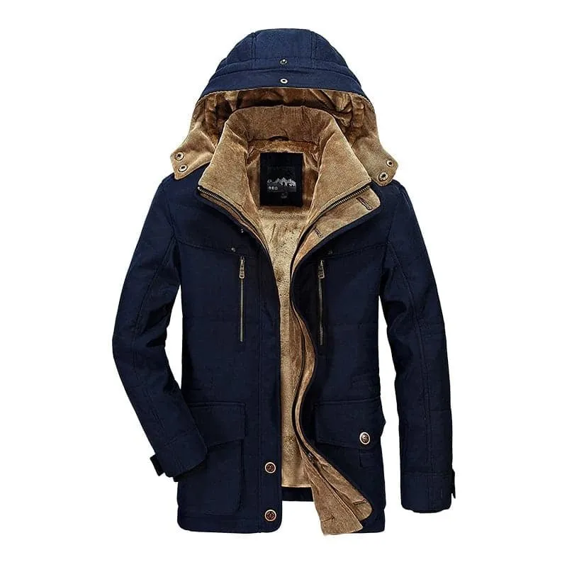 Mens Coat Winter Jacket Warm with Fur Lining | Perfect for Winter