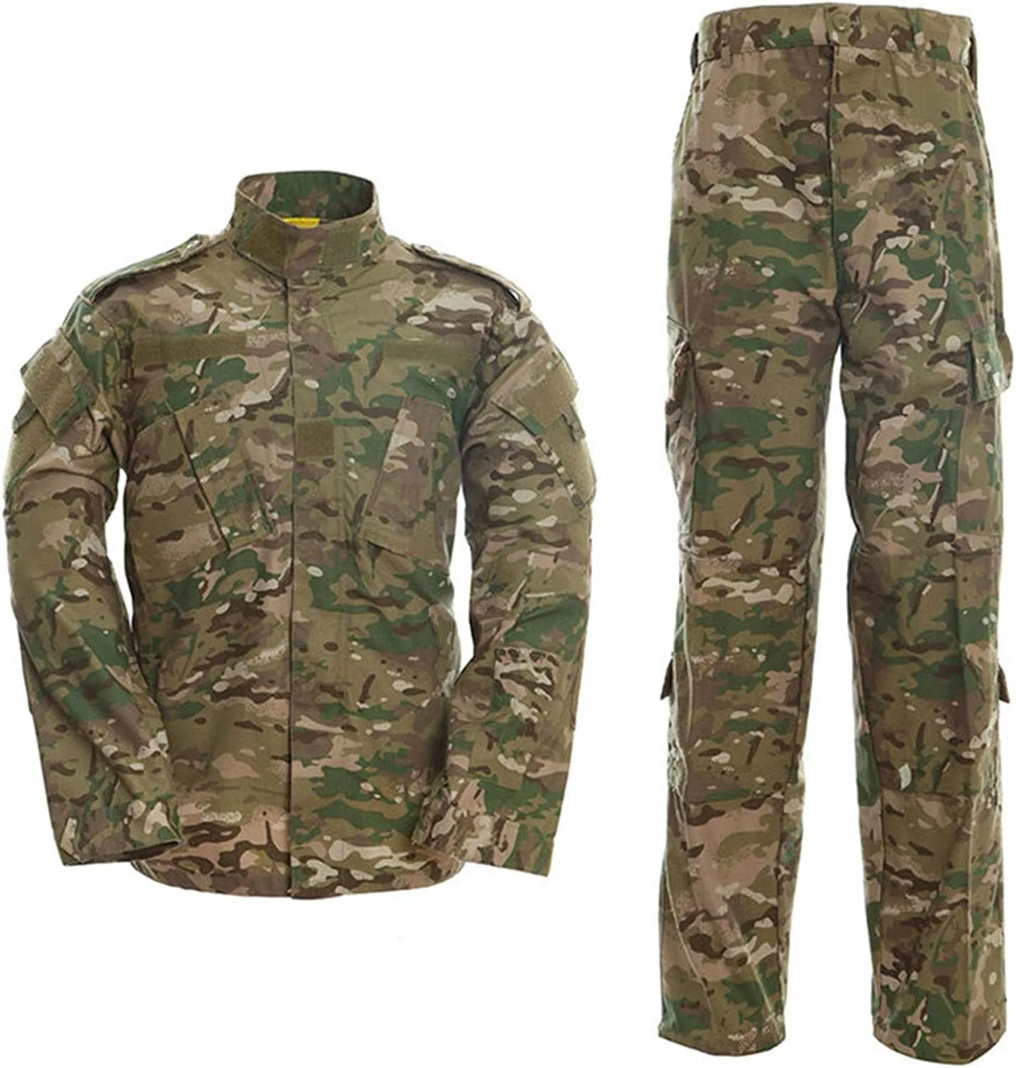 Mens Military Uniform Camo Jacket and Airsoft Pants Army Combat