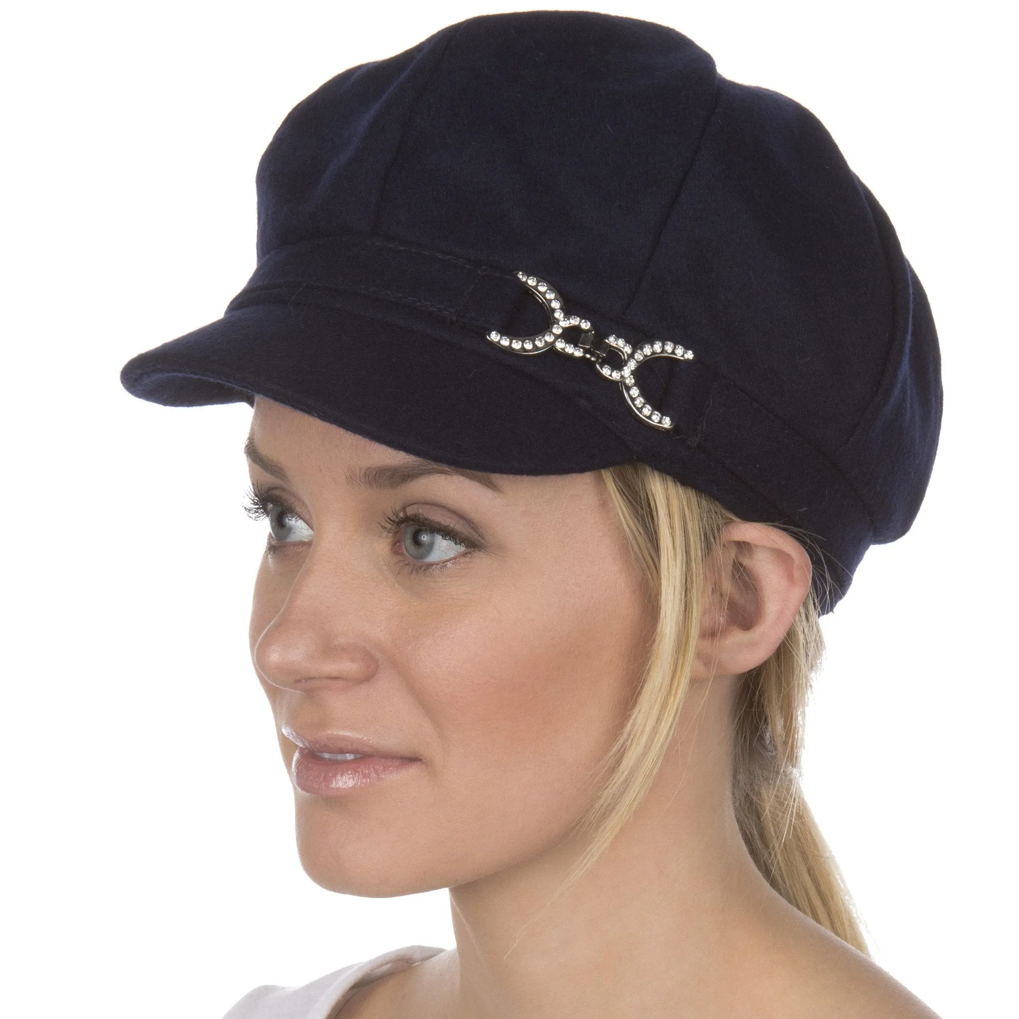 Sakkas Jessica Unisex Wool Newsboy Cabbie Hat