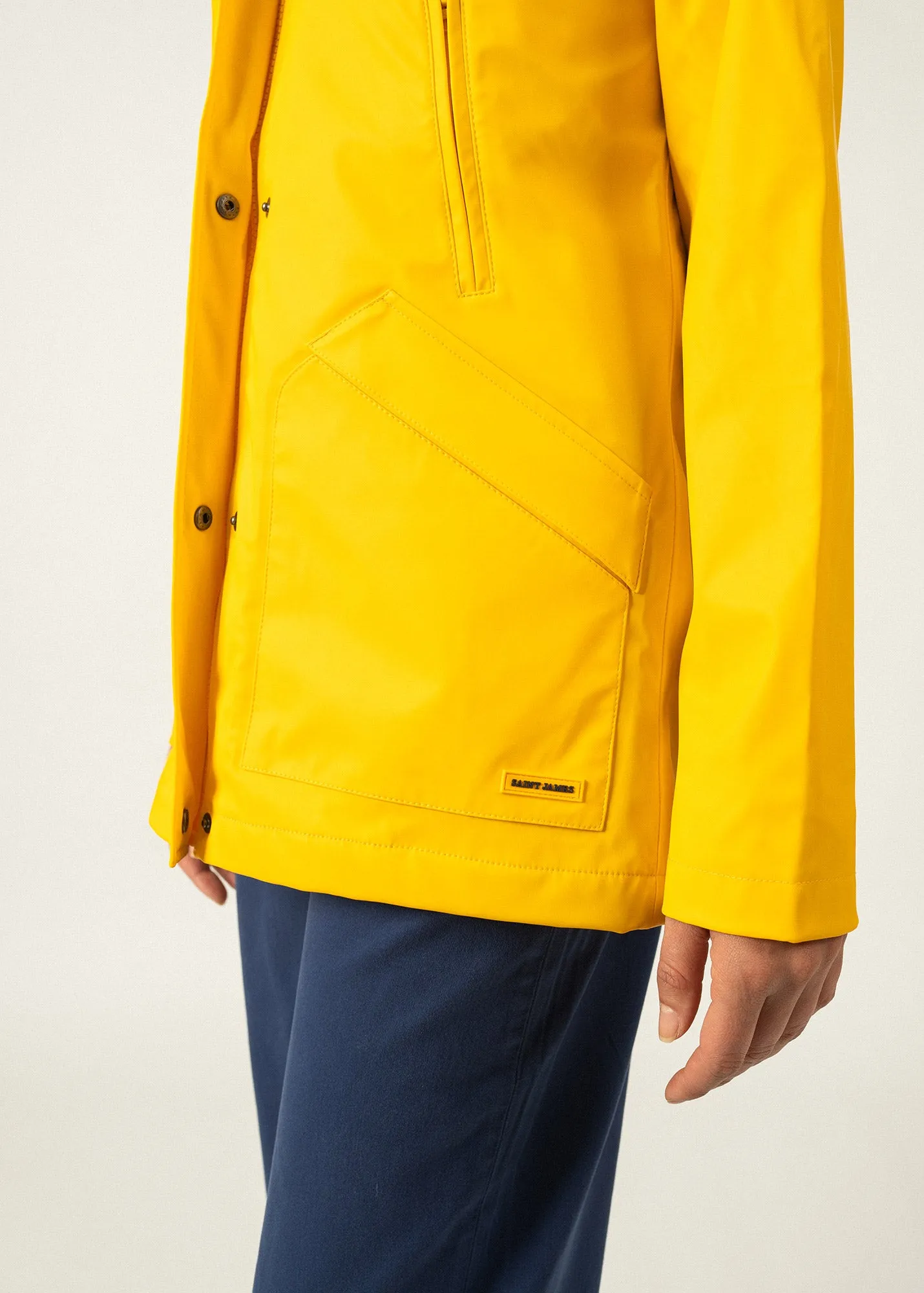 Ste Morgane parka - waterproof, striped jersey lining (JAUNE)