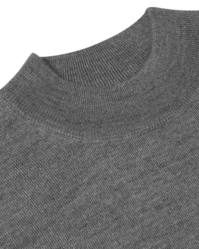 Turtle Neck Jumper - Grey