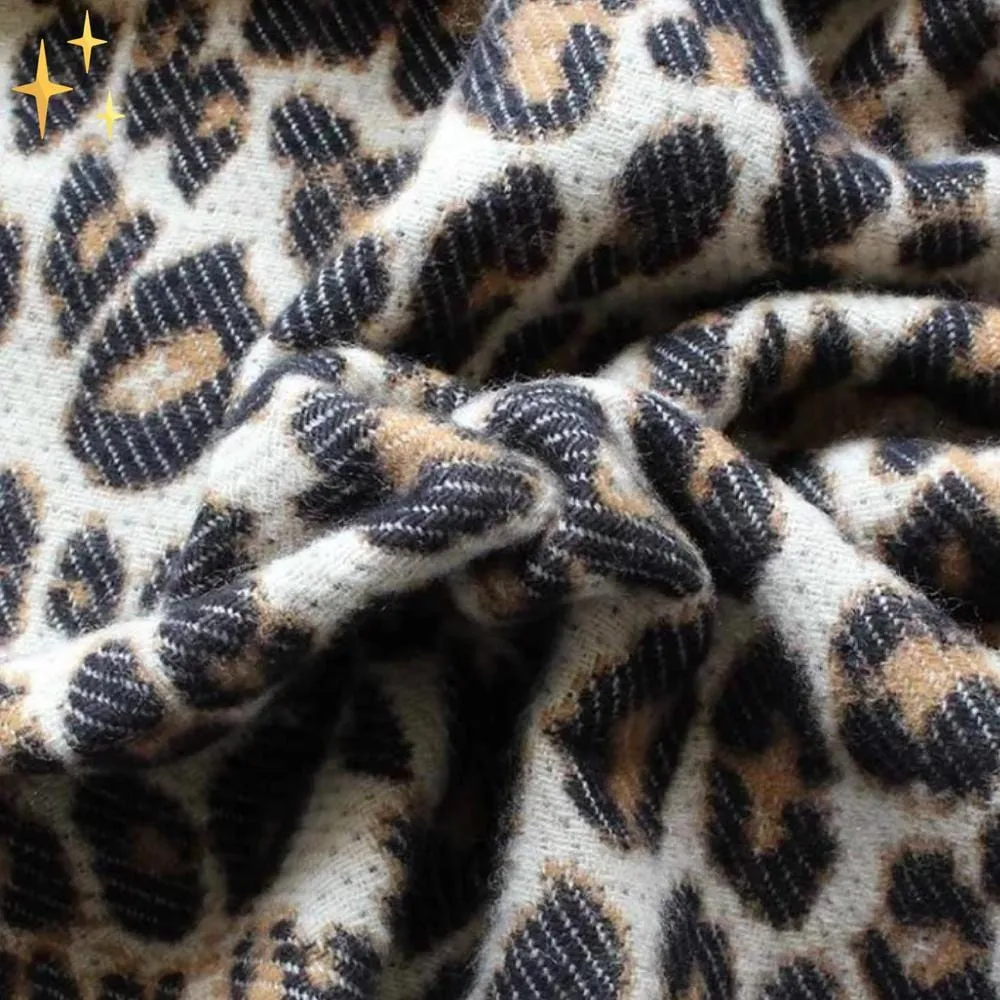 Wild & Cozy Leopard Print Scarf