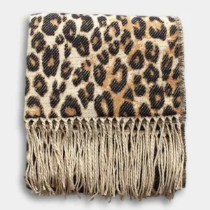 Wild & Cozy Leopard Print Scarf