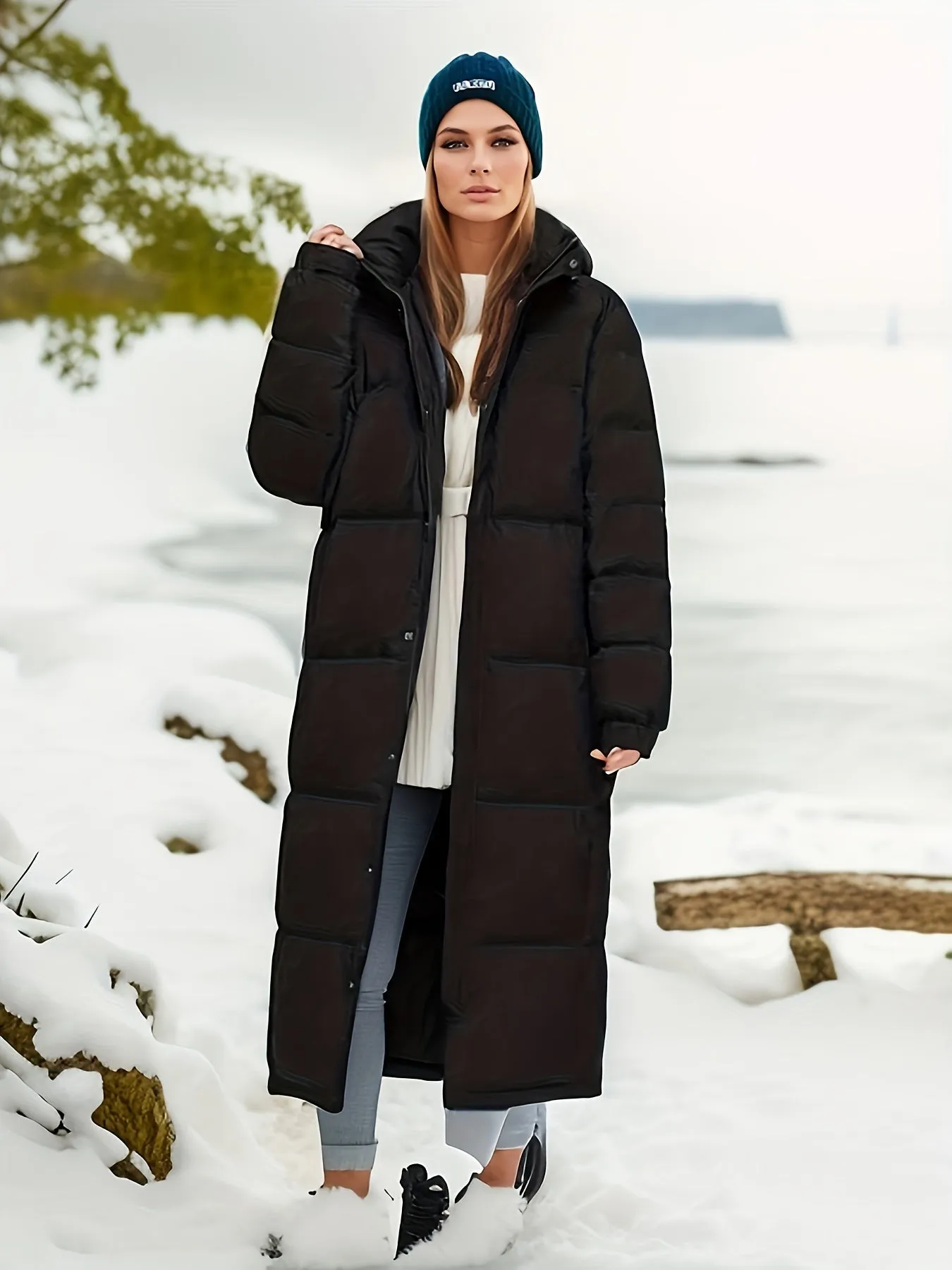 Women - Long Parka - Warm Insulated - Stylish Winter Outerwear