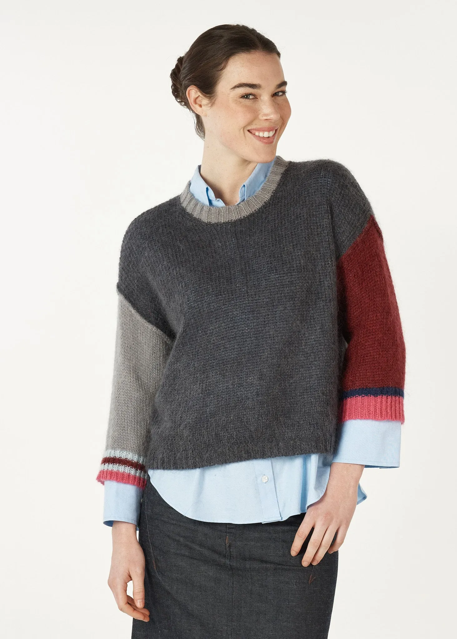 Zaket & Plover - Mohair Colour Block | ZP7122